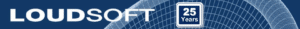 Loudsoft header and logo
